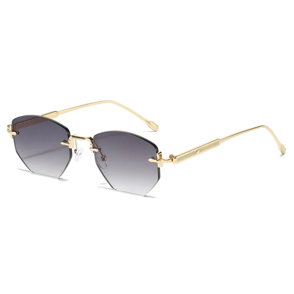 Fashionable Polygonal Frameless glasses