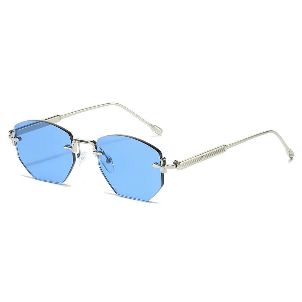Fashionable Polygonal Frameless glasses