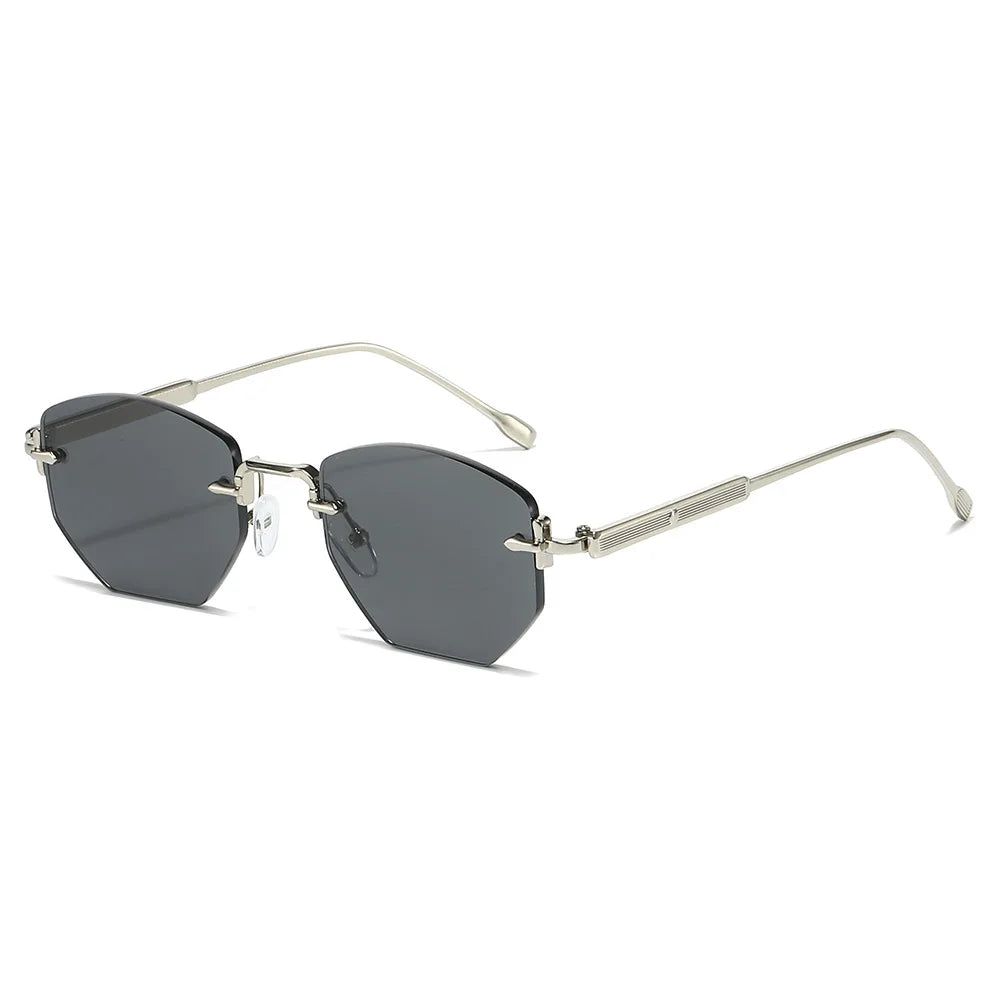 Fashionable Polygonal Frameless glasses