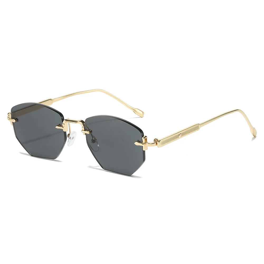 Fashionable Polygonal Frameless glasses