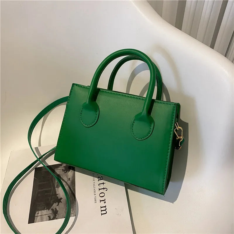 Elegant Black Handbag with Dual Handles